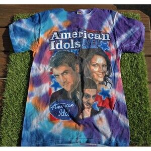 2006 American Idol Live Tour Tie Dye Small McPhee Pickler Hicks Yamin Daughtry